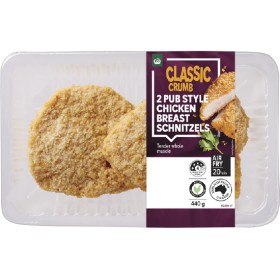Woolworths-Australian-Pub-Style-Chicken-Breast-Schnitzel-with-RSPCA-Approved-Chicken-440g-From-the-Meat-Dept on sale