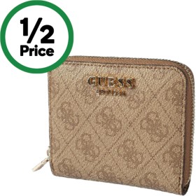 Guess-Womens-Laurel-Small-Zip-Around-Wallet on sale