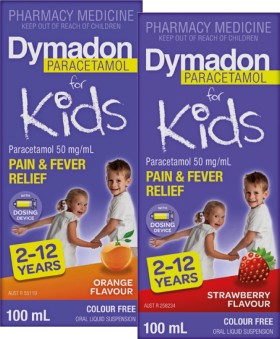 Dymadon-Paracetamol-for-Kids-2-12-Years-Orange-or-Strawberry-Flavour-100mL on sale
