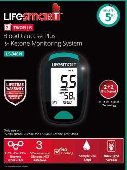 Lifesmart+Blood+Glucose+Plus+B-Ketone+Monitoring+System