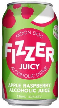 Moon+Dog+Fizzer+Juicy+Apple+Raspberry+Cans+330mL