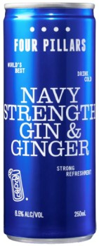 Four-Pillars-Navy-Strength-Gin-Ginger-Cans-250mL on sale