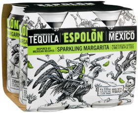 Espolon-Sparkling-Margarita-Cans-330mL on sale
