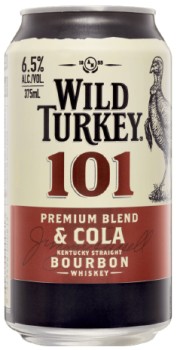 Wild-Turkey-101-Bourbon-and-Cola-Can-375mL on sale
