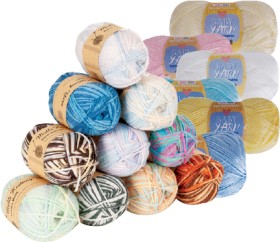Acrylic-or-Baby-Yarn-8-Ply-100g-Assorted-Colours on sale