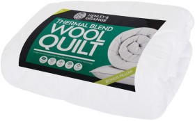 HG-Thermal-Blend-Wool-Quilt-Bed-Pack-Single-Size on sale