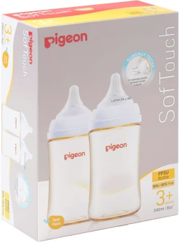 Pigeon-SofTouch-III-PPSU-Baby-Bottle-2-x-240ml on sale