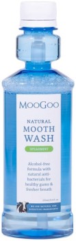 NEW-Moogoo-Natural-Mooth-Wash-Spearmint-250ml on sale