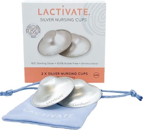 Lactivate-Silver-Nursing-Cups-Regular-2-Pack on sale