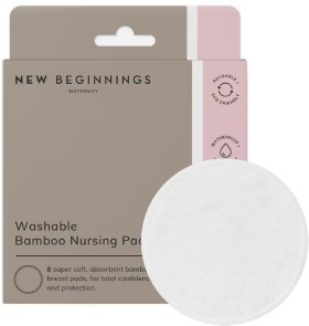 New+Beginnings+Washable+Bamboo+Nursing+Breast+Pads+8+Pack