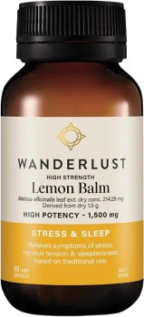 Wanderlust-High-Strength-Lemon-Balm-90-Caps on sale