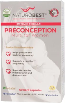 NaturoBest+Preconception+Multi+for+Women+60+Capsules