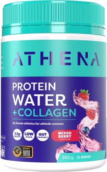 Athena-Protein-Water-Collagen-Mixed-Berry-360g on sale