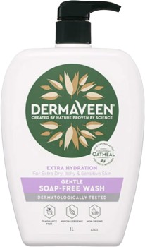 DermaVeen+Extra+Hydration+Gentle+Soap+Free+Wash+1+Litre