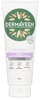 DermaVeen+Extra+Hydration+Sheer+Moisturising+Cream+200g