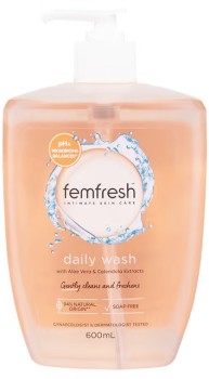 Femfresh+Intimate+Daily+Wash+600ml+Pump
