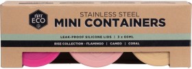 Ever-Eco-Stainless-Steel-Mini-Containers-Rise-3-x-60-ml on sale