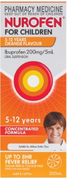 Nurofen-for-Children-5-12-Years-Pain-Fever-Relief-Orange-200ml on sale