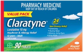 Claratyne-Hayfever-Allergy-Relief-Non-Drowsy-90-Tablets on sale