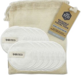 Ever+Eco+10+Reusable+Bamboo+Facial+Pads+With+Cotton+Wash+Bag