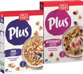 Uncle-Tobys-Plus-Cereal-620-705g-Selected-Varieties on sale