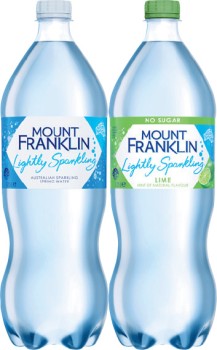 Mount+Franklin+Lightly+Sparkling+Water+1.25+Litre+Selected+Varieties