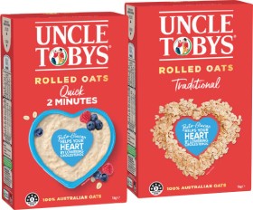 Uncle+Tobys+Traditional+or+Quick+Rolled+Oats+1kg