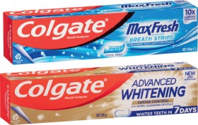 Colgate+MaxFresh+or+Advanced+Whitening+Toothpaste+120%E2%80%91200g+Selected+Varieties