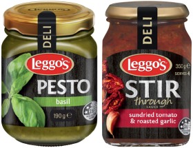 Leggo%26rsquo%3Bs+Stir+Through+Pasta+Sauce+350g+or+Pesto+190g+Selected+Varieties