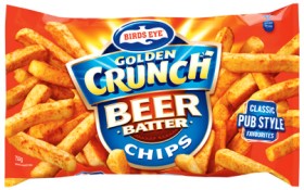 Birds-Eye-Golden-Crunch-Chips-or-Wedges-750g-Selected-Varieties on sale