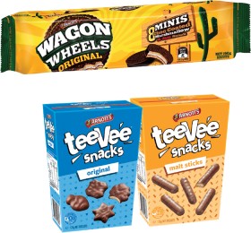 Arnotts-TeeVee-Snacks-or-Wagon-Wheels-Biscuits-175g-190g on sale