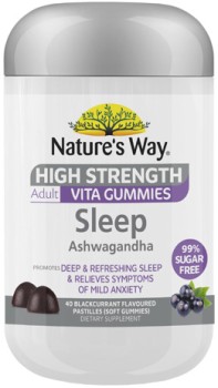 Natures-Way-High-Strength-Adult-Vita-Gummies-Sleep-Ashwagandha-40-Pack on sale