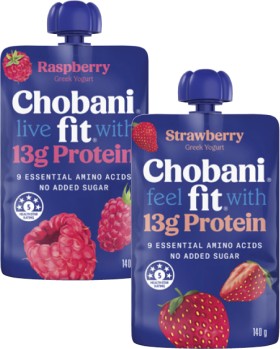 Chobani-Fit-Protein-Yogurt-Pouch-140g on sale