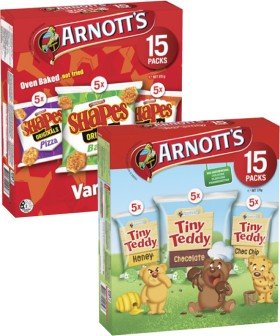 Arnotts-Multipack-Shapes-or-Tiny-Teddy-Biscuits-375g on sale