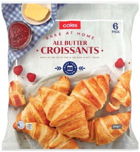Coles+Frozen+Bake+At+Home+Butter+Croissants+6+Pack+360g