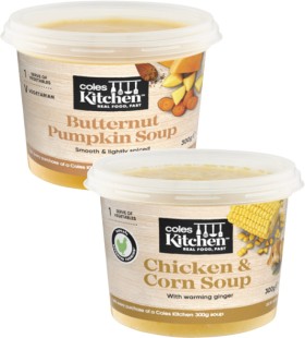 Coles-Kitchen-Soup-300g on sale