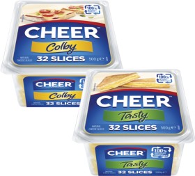 Cheer-Cheese-Slices-500g on sale