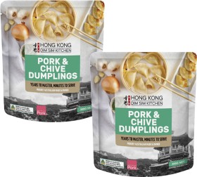 Hong-Kong-Dim-Sim-Kitchen-Pork-Chive-Dumplings-300g on sale