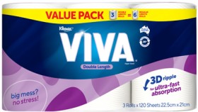 Viva+Double+Length+Paper+Towel+3+Pack