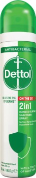 Dettol-2-in-1-Sanitiser-Spray-90mL on sale
