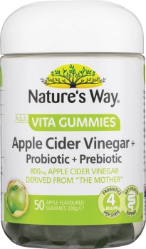Nature%26rsquo%3Bs+Way+Adult+Vita+Gummies+Apple+Cider+Vinegar+%2B+Probiotic+%2B+Prebiotic+50+Pack%2A