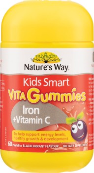 Natures-Way-Kids-Smart-Vita-Gummies-Iron-Vitamin-C-60-Pack on sale