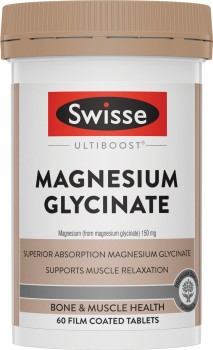 Swisse+Ultiboost+Magnesium+Glycinate+60+Tablets%2A