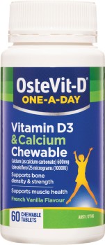 OsteVit-D-One-A-Day-Vitamin-D3-Calcium-60-Chewable-Tablets on sale