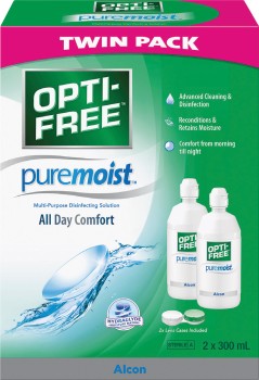 Opti-Free+Puremoist+Contact+Lens+Solution+2+x+300ml+Twin+Pack%2A