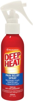 NEW-Deep-Heat-Pain-Relief-Spray-100mL on sale