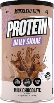 Muscle-Nation-Protein-Daily-Shake-Milk-Chocolate-300g on sale