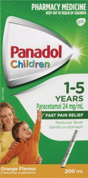 Panadol-Children-1-5-Years-Orange-Flavour-200mL on sale