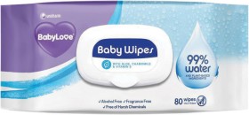Babylove+Baby+Water+Wipes+80+Pack
