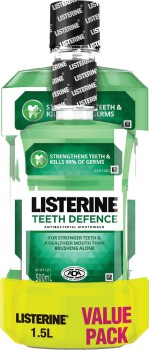 Listerine+Mouthwash+Teeth+Defence+1.5L+Value+Pack%2A